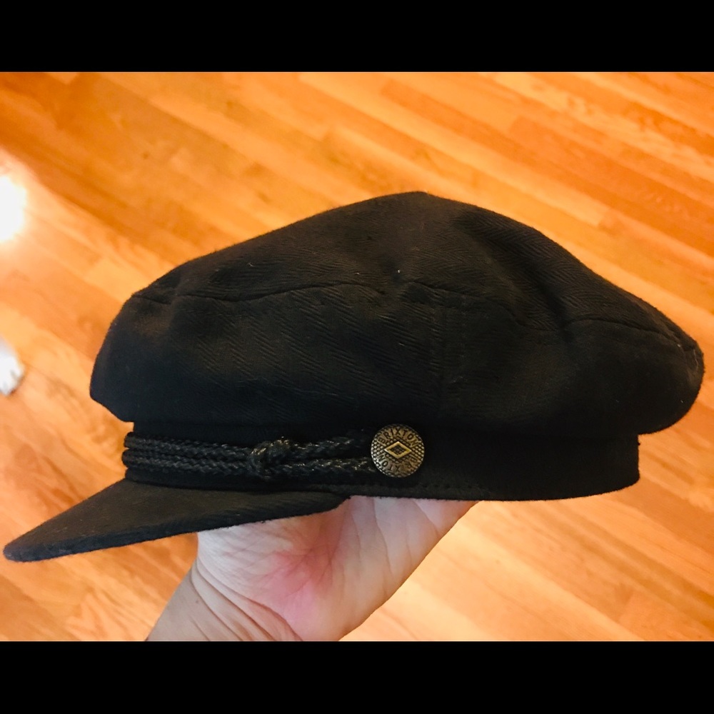 Brixton all black fiddlers cap